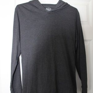 Fresh Clean Tees/Threads, New, Large, Dark Grey, Long sleeved hooded Tee